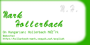 mark hollerbach business card